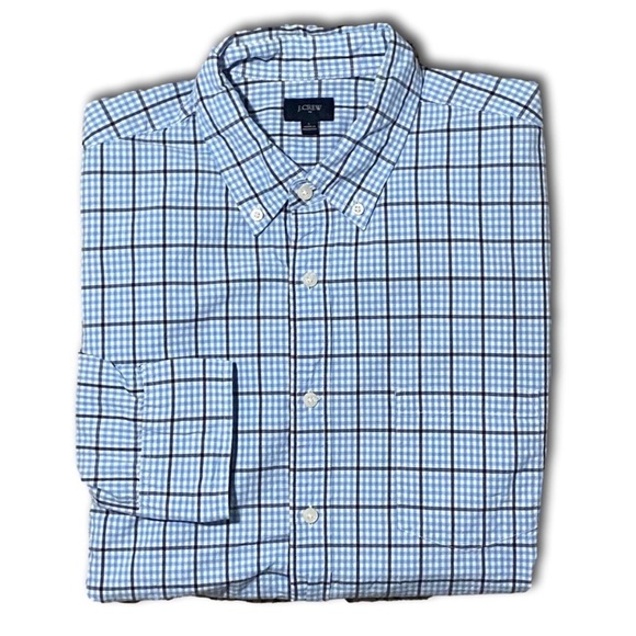 J Crew Factory Cotton Button Down Shirt Size L - Picture 3 of 10